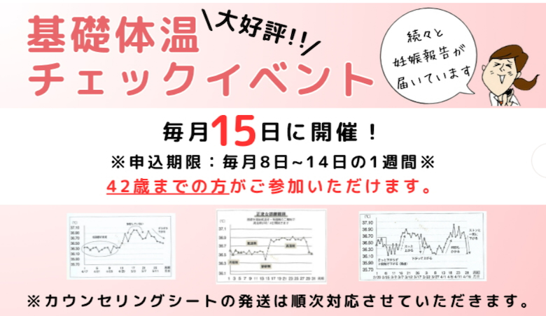 基礎体温チェックイベント